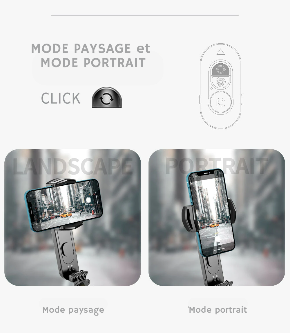 STABILISATEUR + MICRO   - IOS/ANDROID -