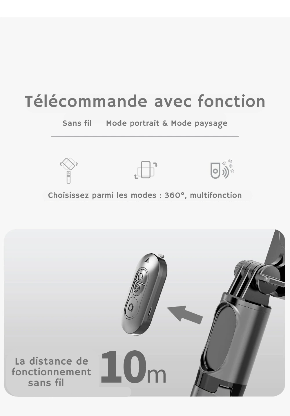 STABILISATEUR + MICRO   - IOS/ANDROID -